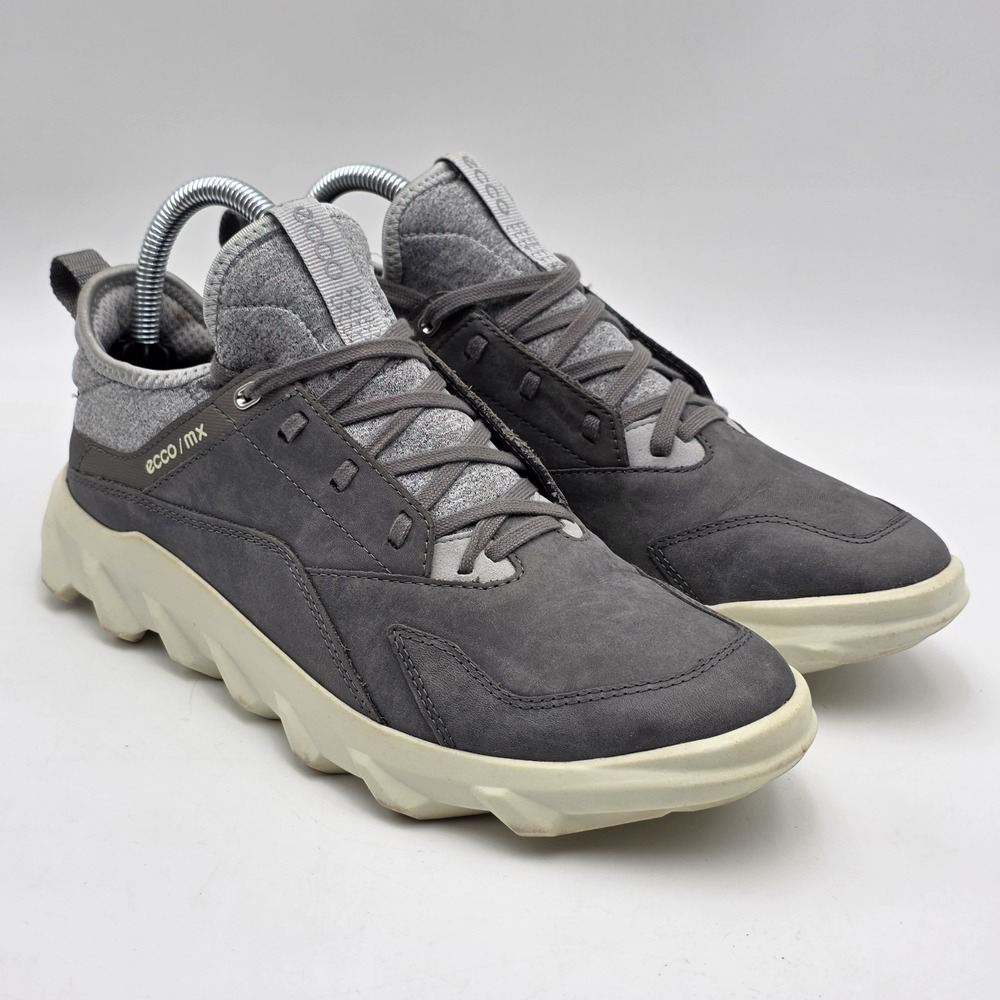 ECCO MX FLUIDFORM Sneakers Oiled Nubuck Leather Gray Women's US 8-8.5 EU 39
